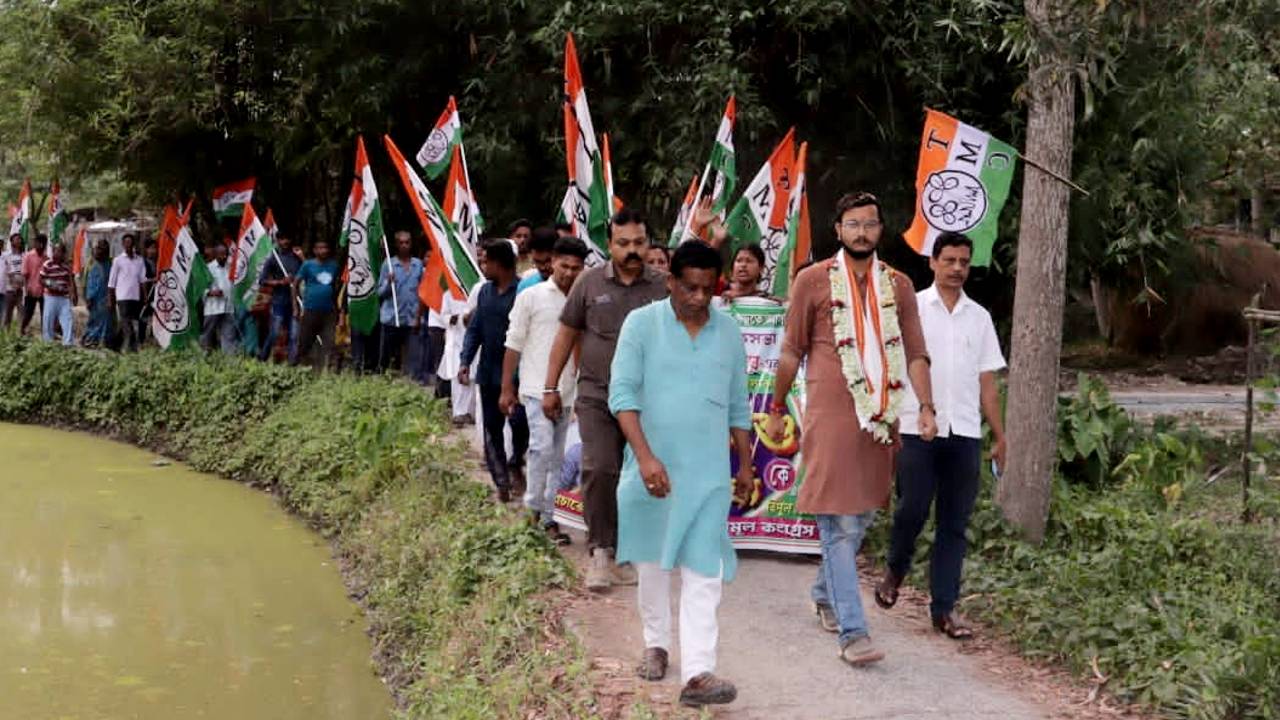 Debangshu Bhattacharya TMC candidate election campaign