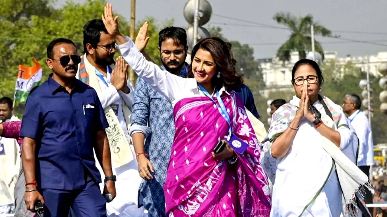 tmc candidate rachana banerjee and mamata banerjee