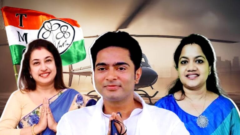 Abhishek Banerjee chopper could not land due to bad weather virtual rally for Satabdi Roy Sharmila Sarkar