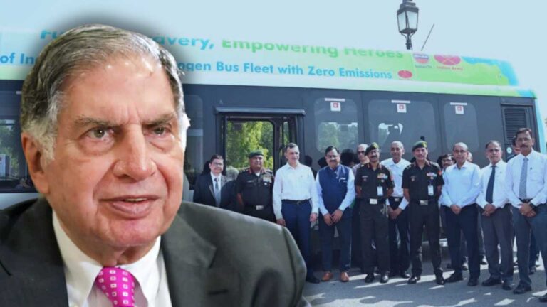 IOCL provided hydrogen powered Tata Bus to Indian Army.