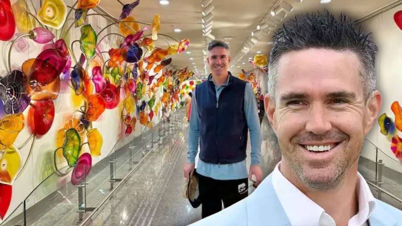 Kevin Pietersen was surprised to see the airport in Uttar Pradesh.