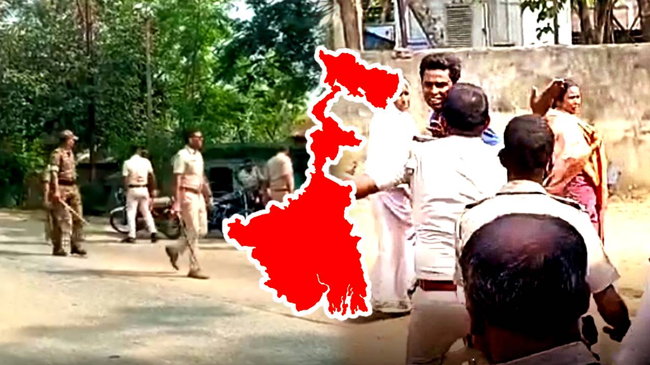 Lok Sabha Election Police slapped Trinamool Congress worker