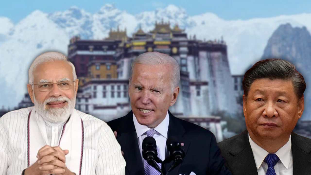 China received shock from America and India on Tibet issue.