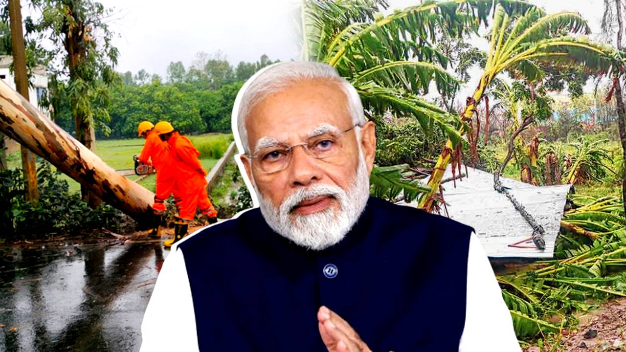 PM Narendra Modi announces ex gratia for cyclone Remal affected people in West Bengal and North East states