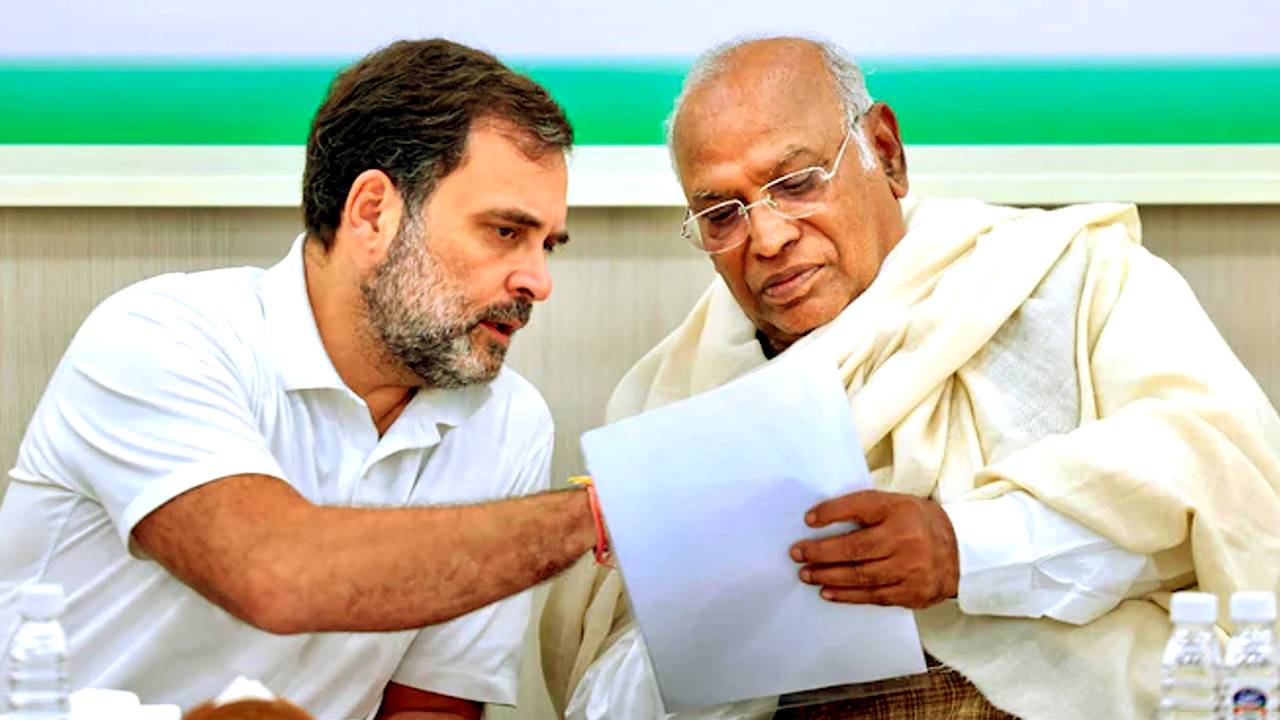 Rahul Gandhi Mallikarjun Kharge