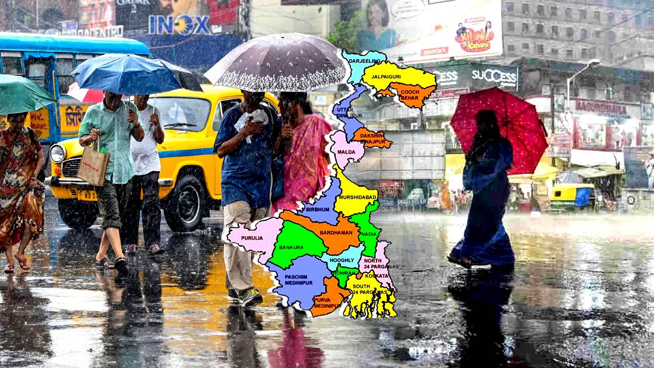 Rainfall alert in three South Bengal districts North Bengal Kolkata West Bengal weather update 19th June