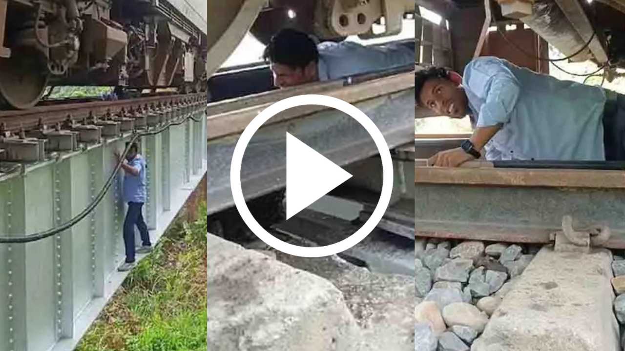 The train driver saved everyone's life by risking his life, Viral Video.