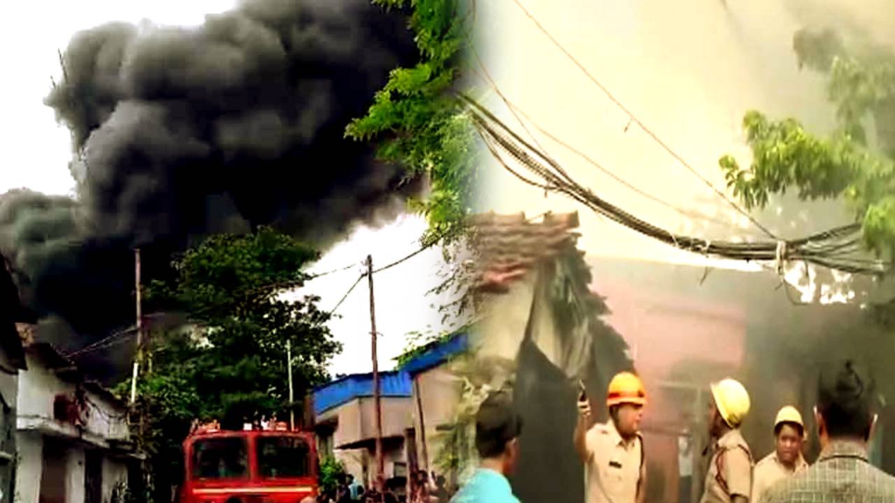 Kolkata fire incident in Dhapa