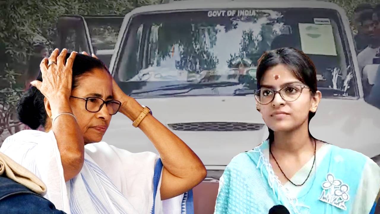 Madhuparna Thakur travels in mother Mamata Bala Thakur’s car sparks controversy