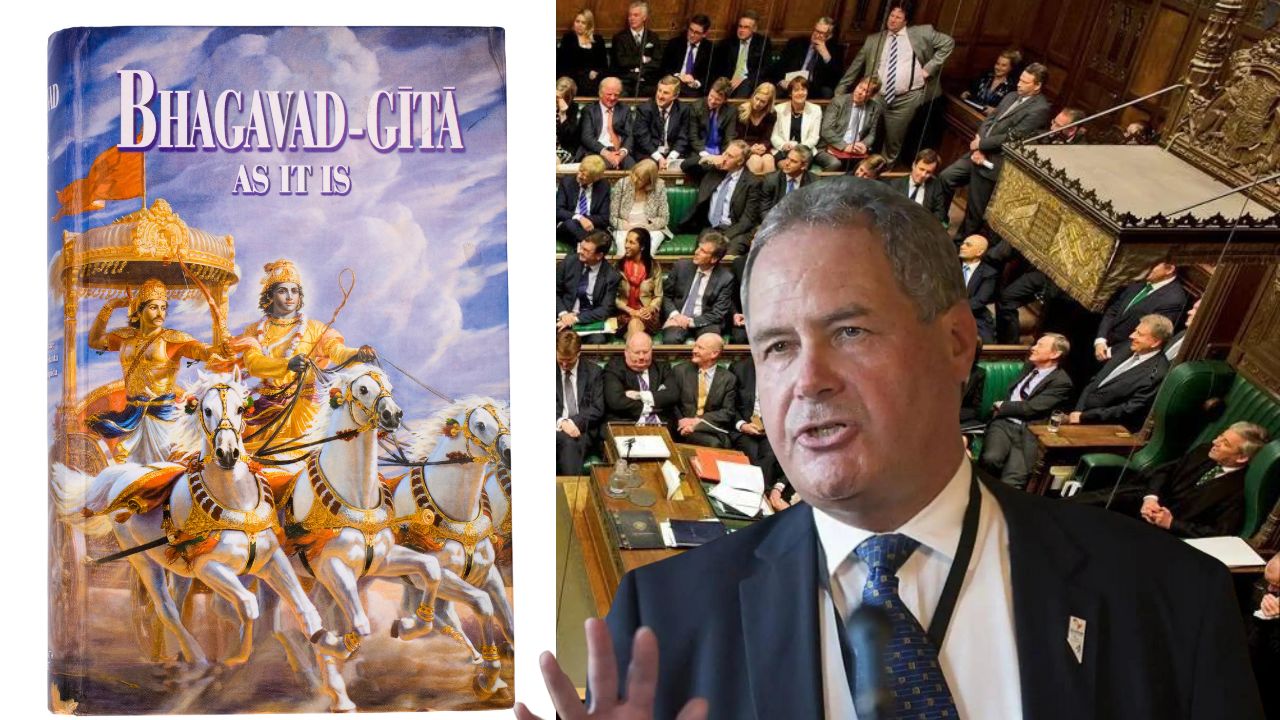 British MP Bob Blackman takes oath as MP with Bhagavad Gita