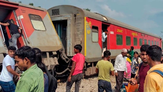  Train Accident Dibrugarh Express derailed.