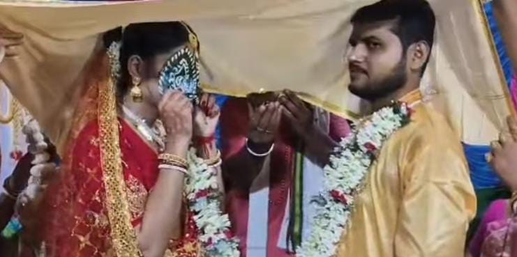 A young Brazilian woman marriage a young man from Nabadwip.