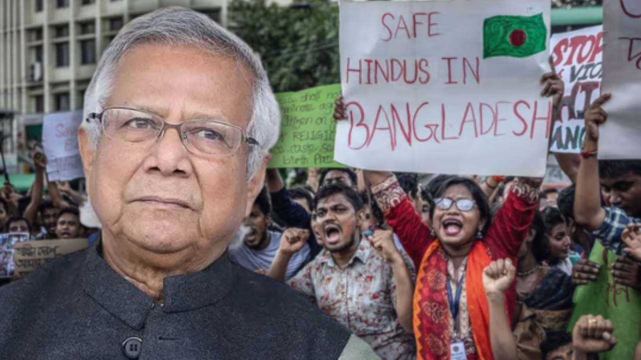 Hindus started protests in Bangladesh.