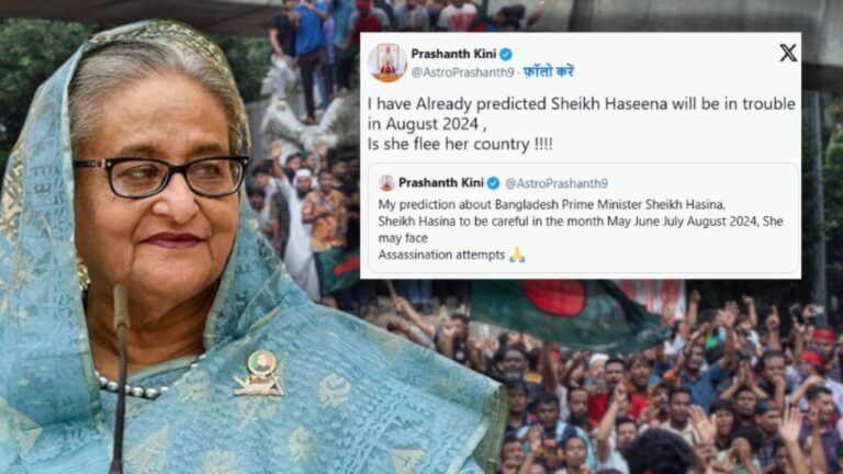 Indian astrologer's prediction about Sheikh Hasina leaving the country came true.