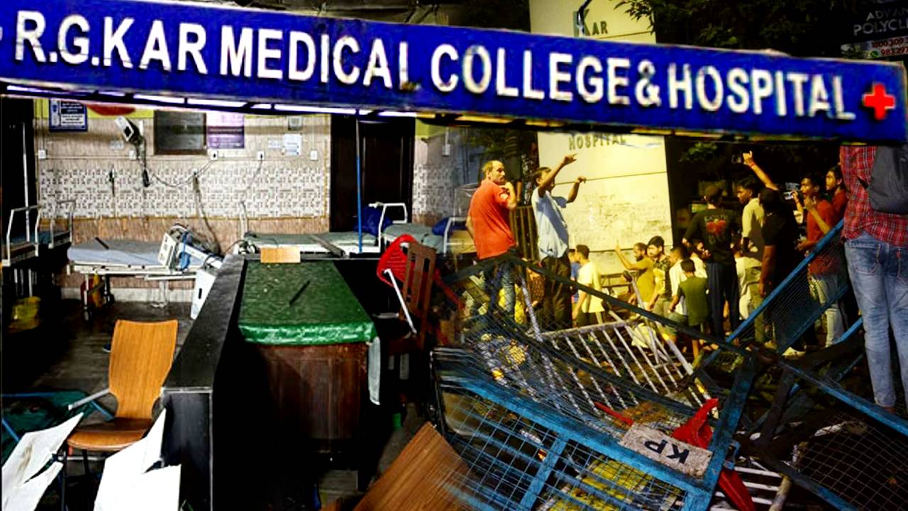 RG Kar Hospital attack hooligans vandalized emergency department medicines Kolkata Police