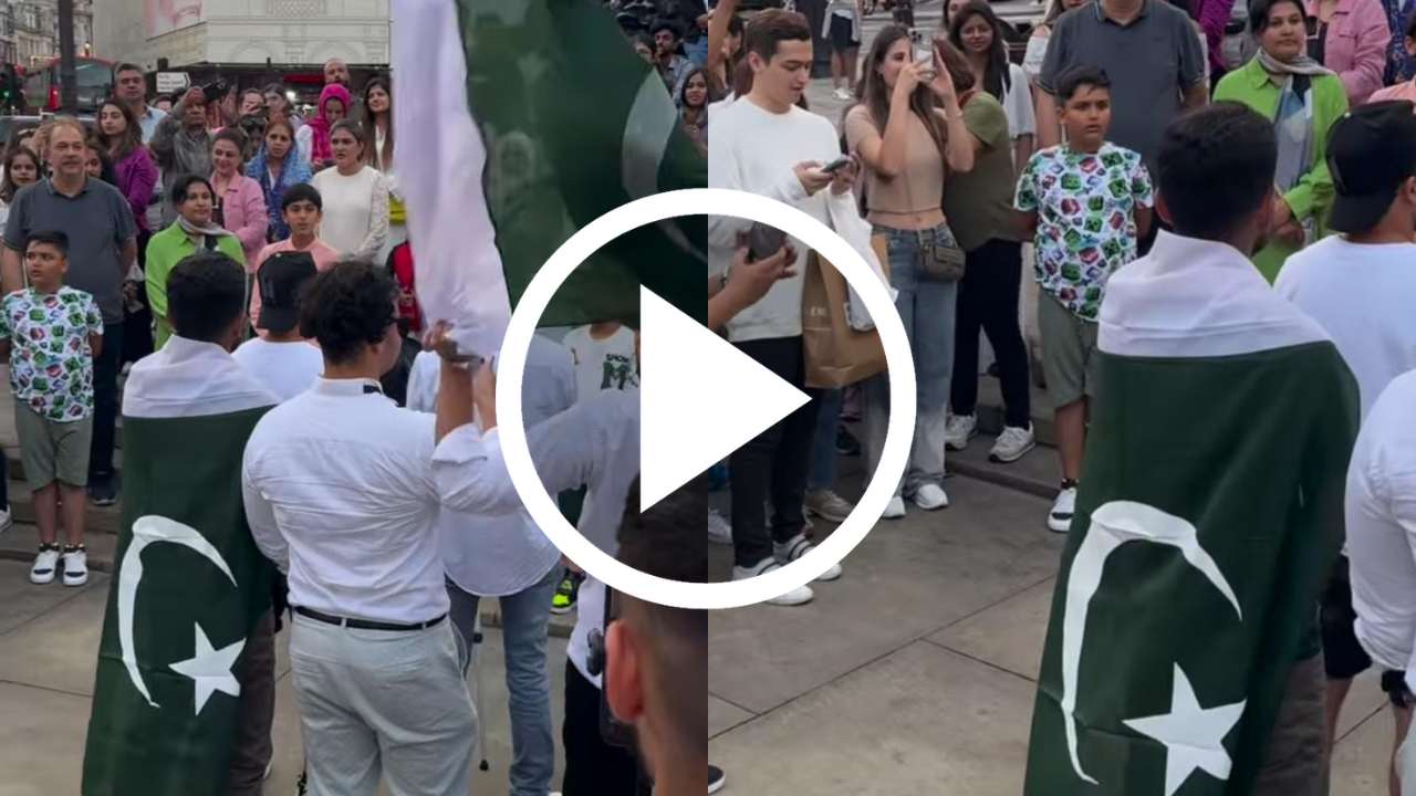 Pakistanis respect India's national anthem abroad! viral video.