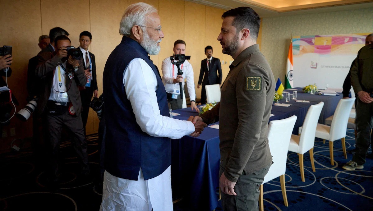 Important talks held between Narendra Modi and Volodymyr Zelenskyy. 