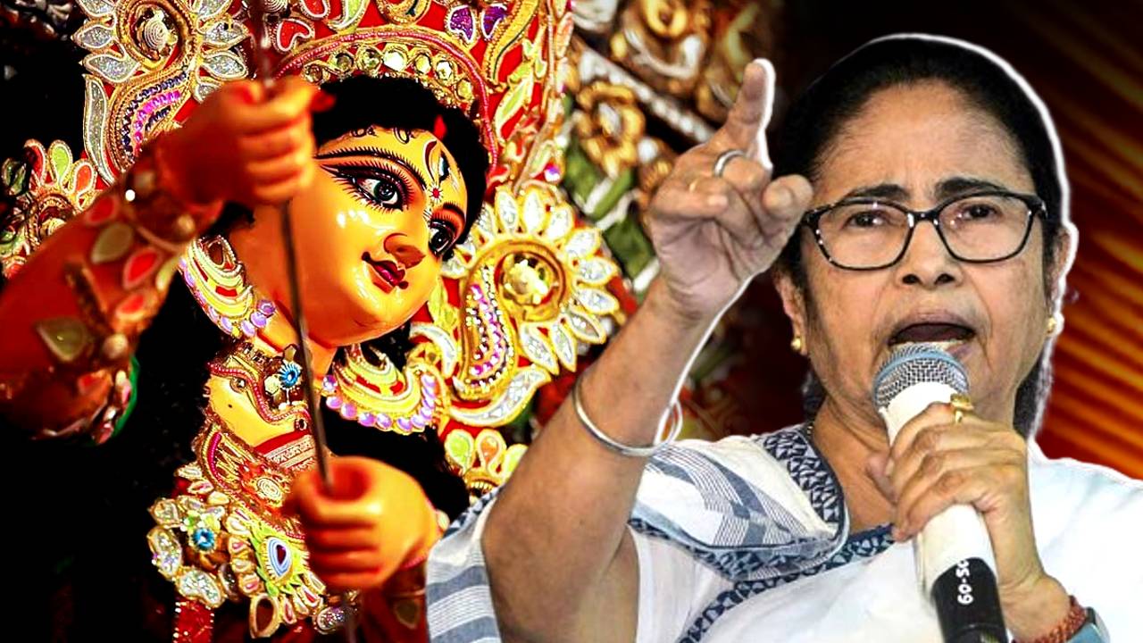 Mamata Banerjee talks about 112 feet Durga Puja idol says you can make 412 feet idol too