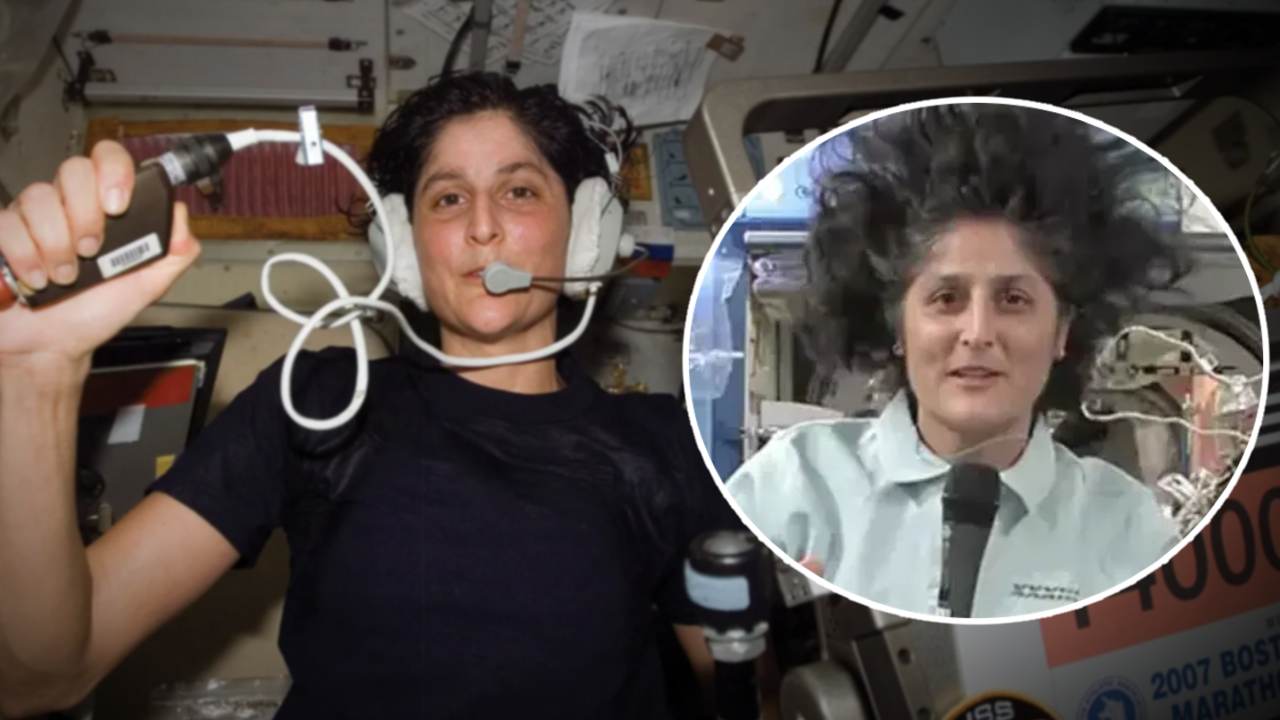 Sunita Williams press conference from 420 km in space.