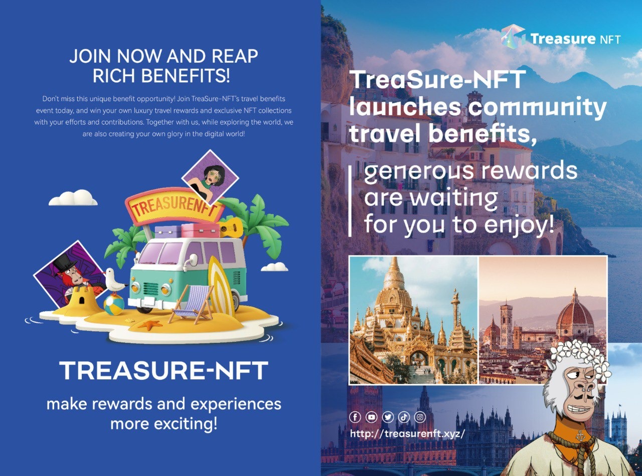  TreasureNFT comes with an attractive package.