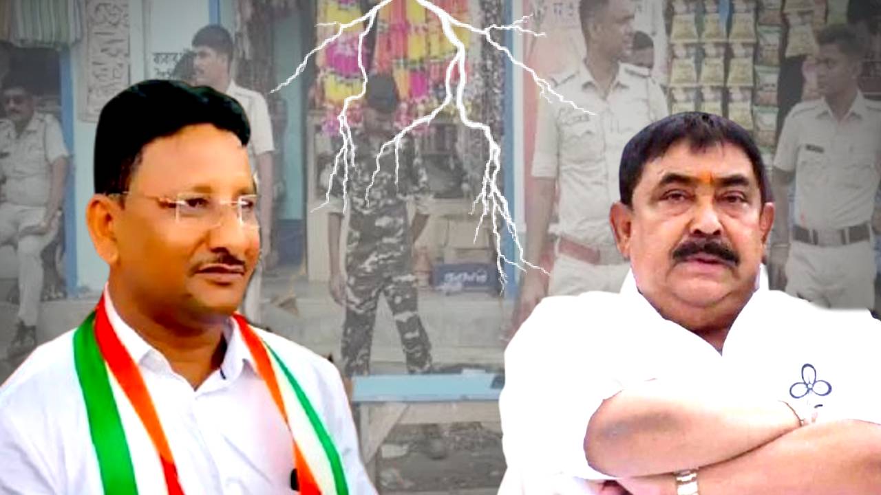 Anubrata Mondal Kajal Sheikh supporters clash in Nanoor Birbhum