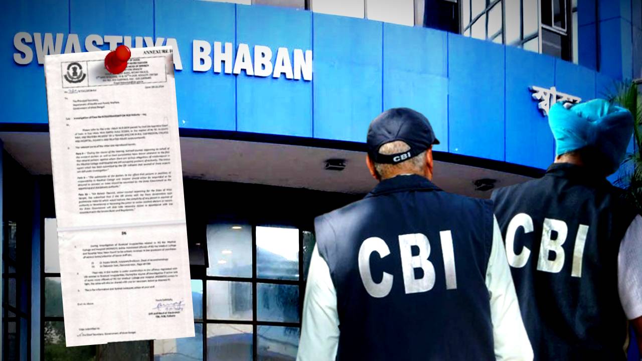 RG Kar case CBI gives two doctors name to Swasthya Bhaban