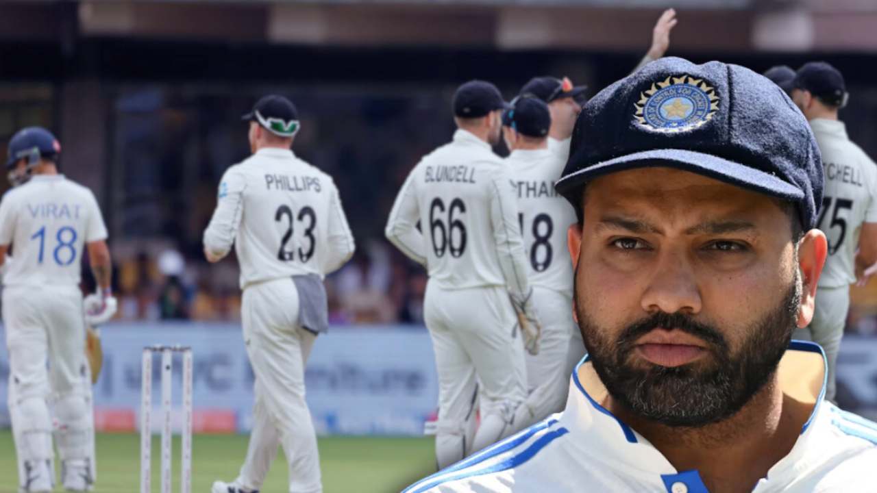 Rohit Sharma reacts after losing the Test series.