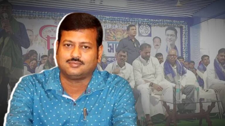 TMC MLA Jiban Krishna Saha was not present in Trinamool Congress Bijoya Sommeloni