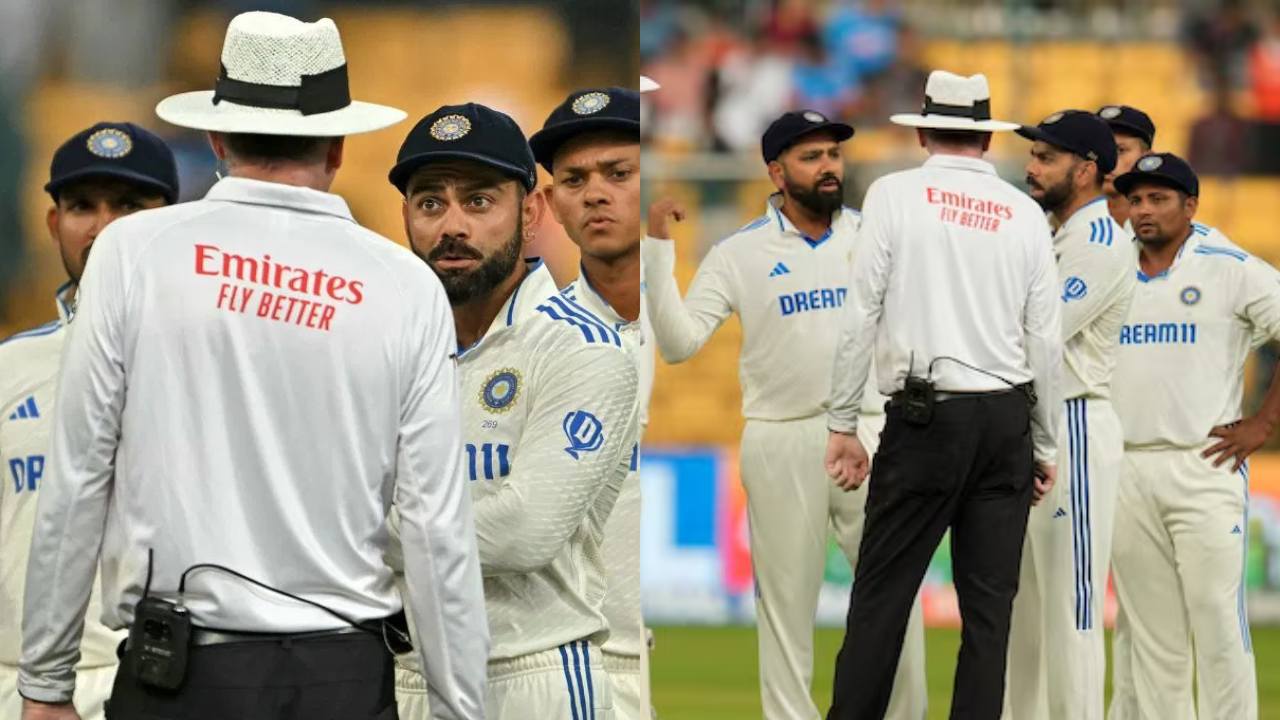 Rohit Sharma Virat Kohli got into an argument with the umpire.