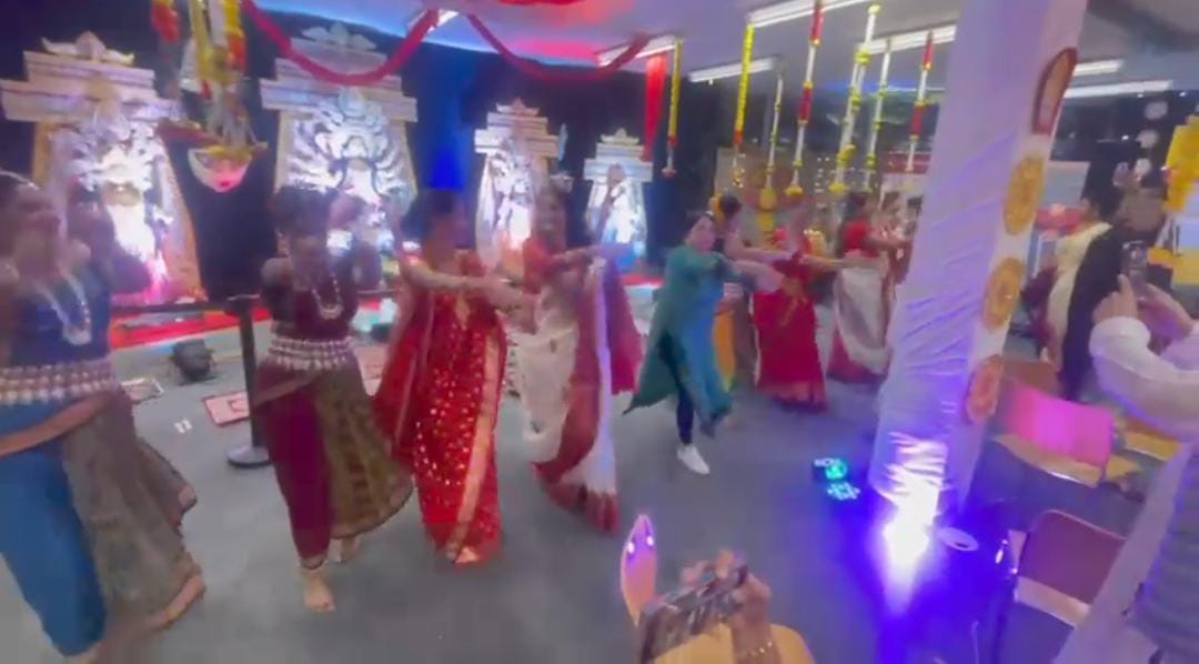 Durga Puja is happening in London.