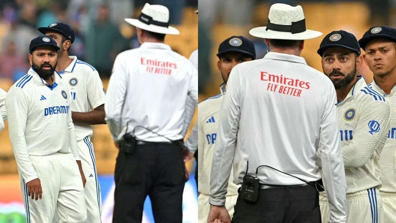 Rohit Sharma Virat Kohli got into an argument with the umpire.