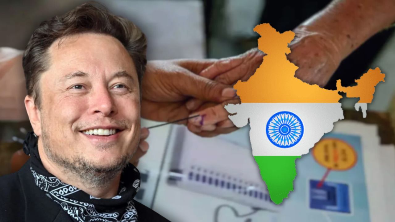 Elon Musk praises India's election process.