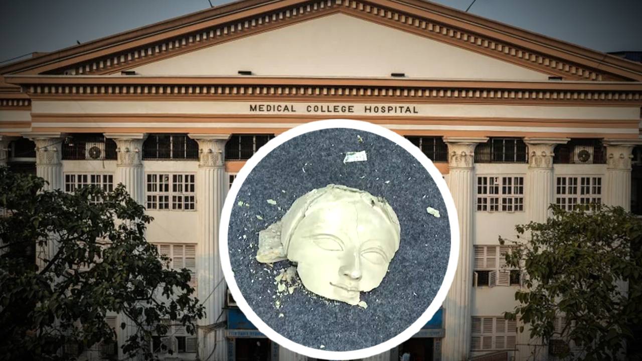 RG Kar case victim statue vandalized in Calcutta Medical College