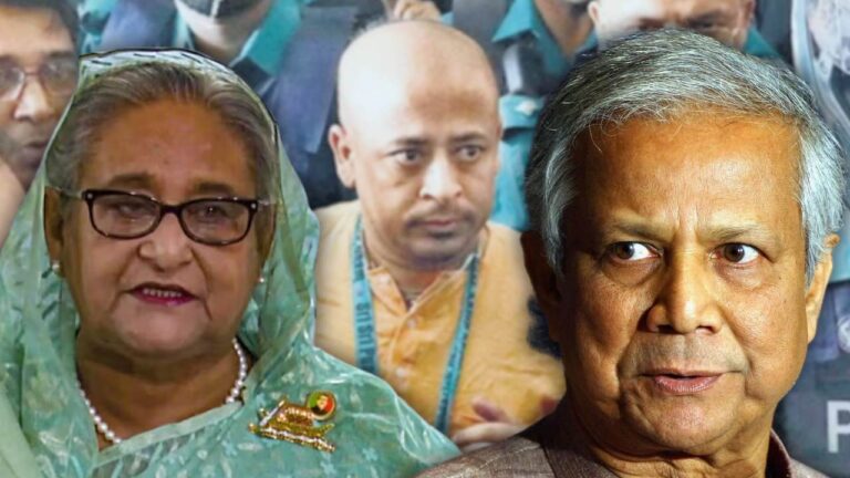 Sheikh Hasina roared against Yunus by supporting Chinmoy Das.