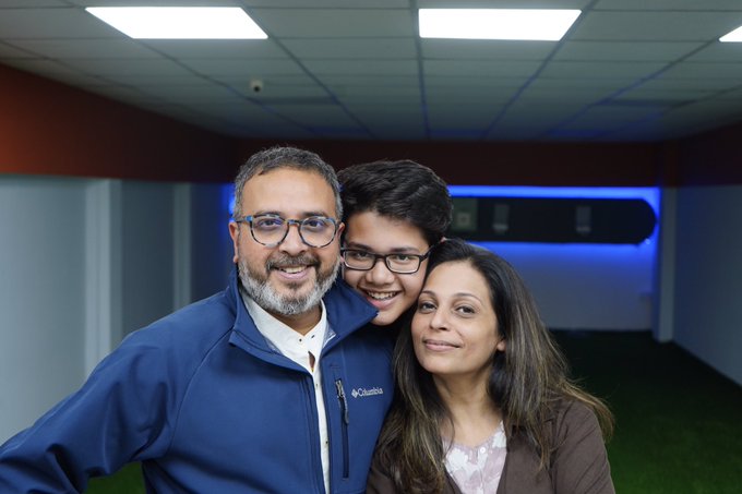 Bengali Olympian participating in the National Championship with family.