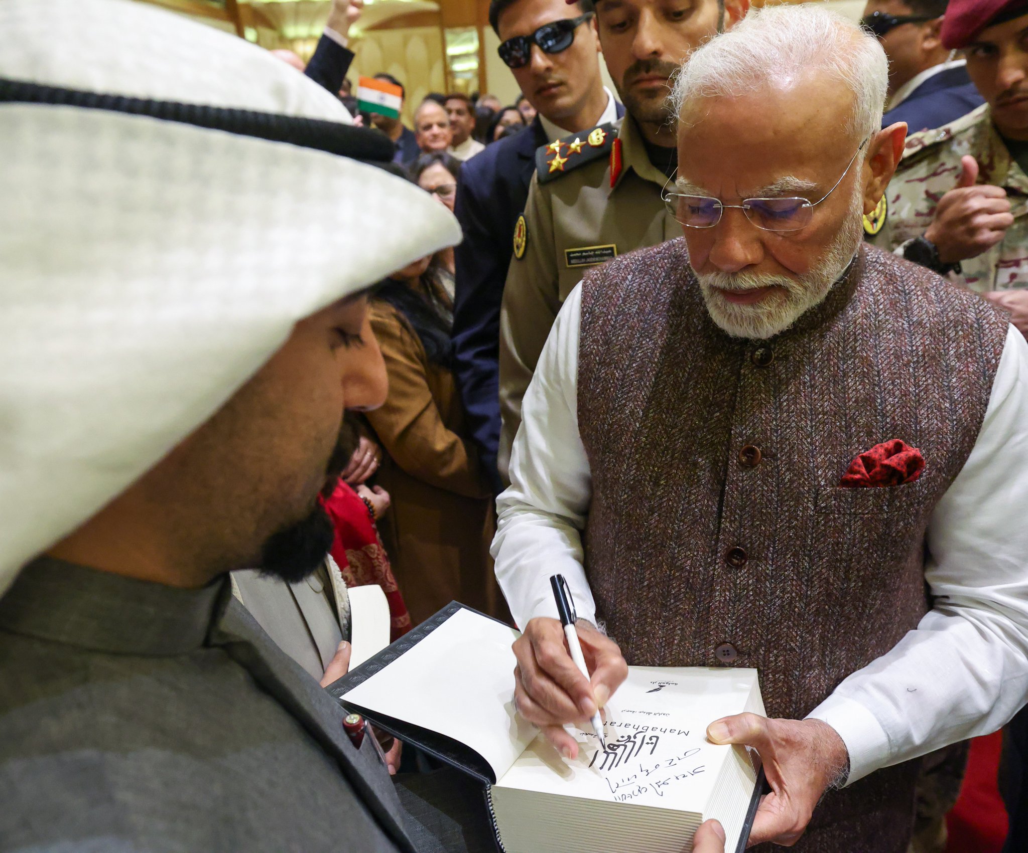 Narendra modi met with Arabic translaters of ramayan mahabharat