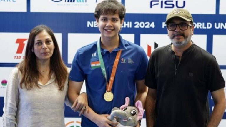 Bengali Olympian participating in the National Championship with family.