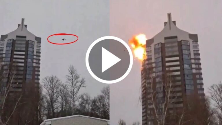 Ukraine's drones suddenly attacked a Russia skyscraper.