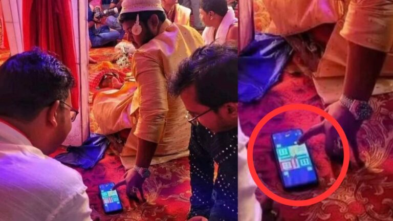 Groom is busy playing Ludo during his getting married viral.