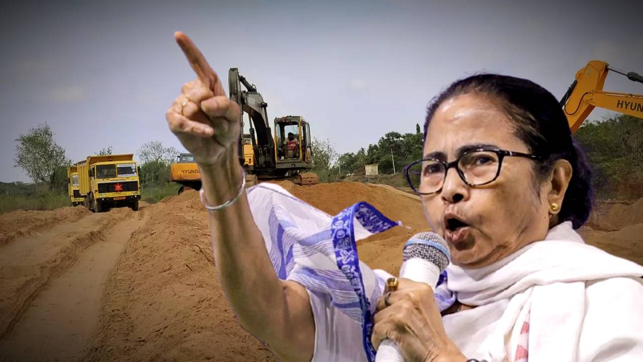 After Mamata Banerjee order action started in Birbhum to stop sand smuggling