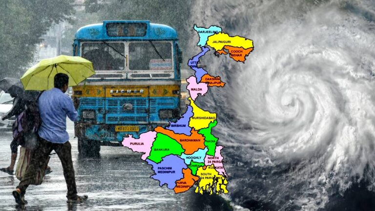 Cyclonic circulation rainfall alert in North Bengal South Bengal weather Kolkata West Bengal weather update