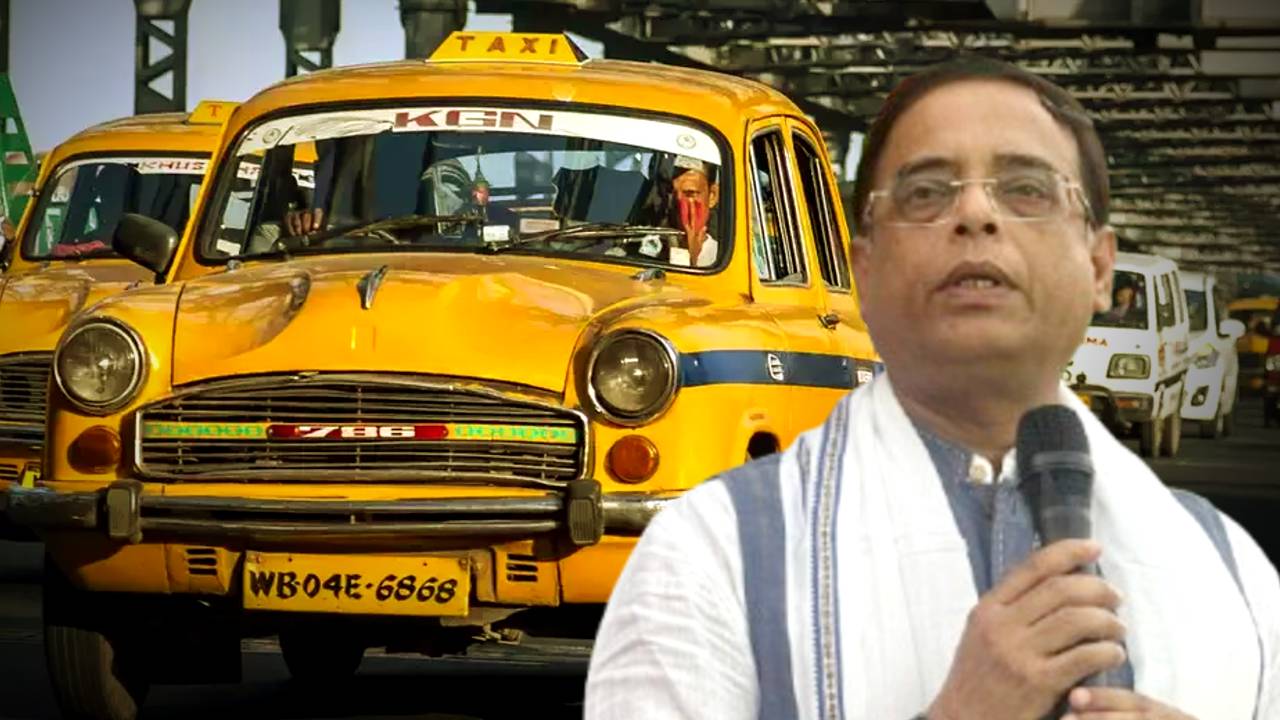 Kolkata yellow taxi update West Bengal Transport Minister Snehasis Chakraborty holds a meeting