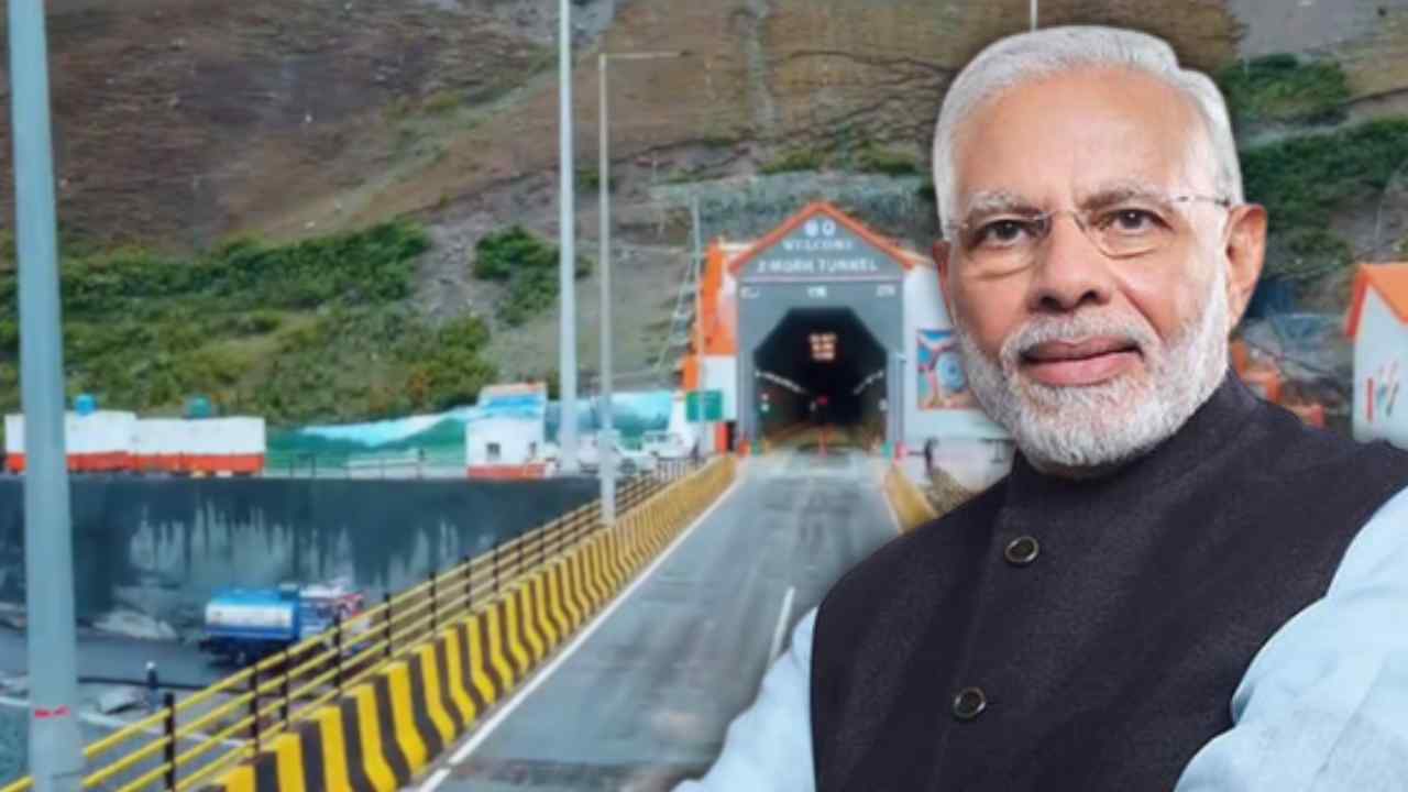 What did Narendra Modi say while inaugurating the tunnel.