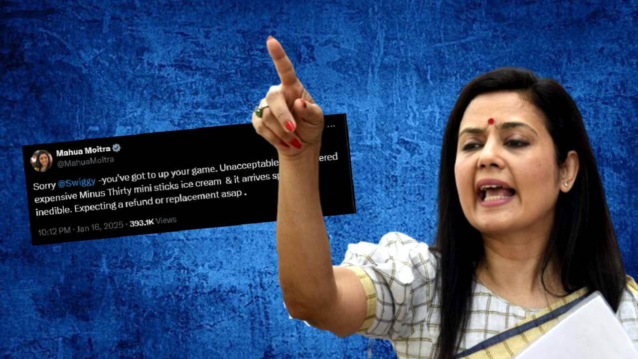 TMC MP Mahua Moitra received spoilt inedible ice cream demanded replacement or refund