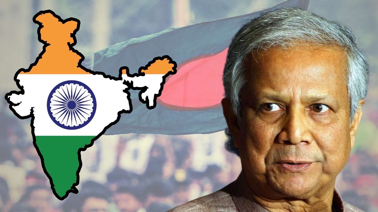 Mohammad Yunus from Bangladesh comments India map.