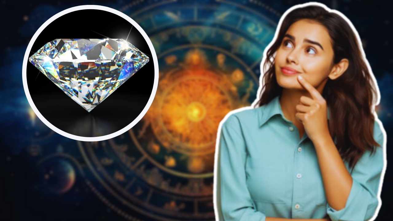 According to astrology who wearing diamond for luck