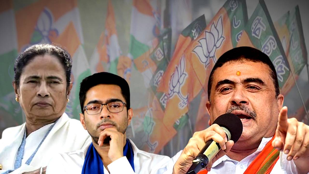 BJP MLA Suvendu Adhikari attacks Mamata Banerjee Abhishek Banerjee again