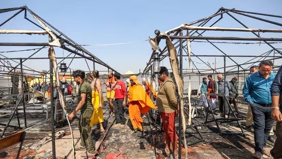 Maha Kumbh fire accident 9th February 