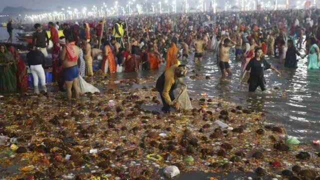 Yogi Adityanath comments Kumbh Mela Sangam water 