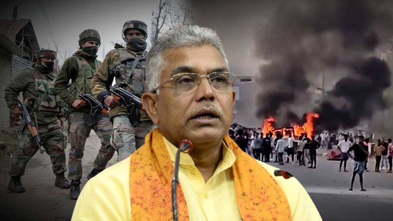 BJP leader Dilip Ghosh slams Mamata Banerjee over Murshidabad violence issue